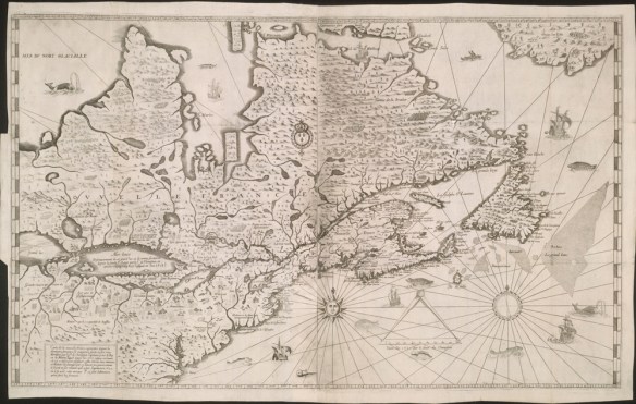 La dernière carte de Champlain, publiée en 1632, qui représente ce qu’il connaissait du territoire nord-américain de la côte atlantique, jusqu’à une partie des Grands Lacs, à l’ouest. La baie d’Hudson ainsi que plusieurs cours d’eau, montagnes, forêts, nations amérindiennes et établissements européens y figurent. Elle est aussi ornée de plusieurs dessins de navires, animaux et poissons et comprend une échelle et une rose des vents.