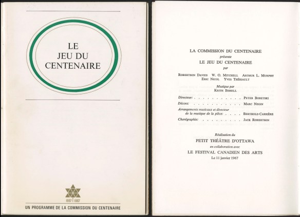 Document dactylographié avec titre, lieu de diffusion et date.