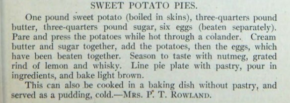 Recette proposée par madame P. T. Rowland.
